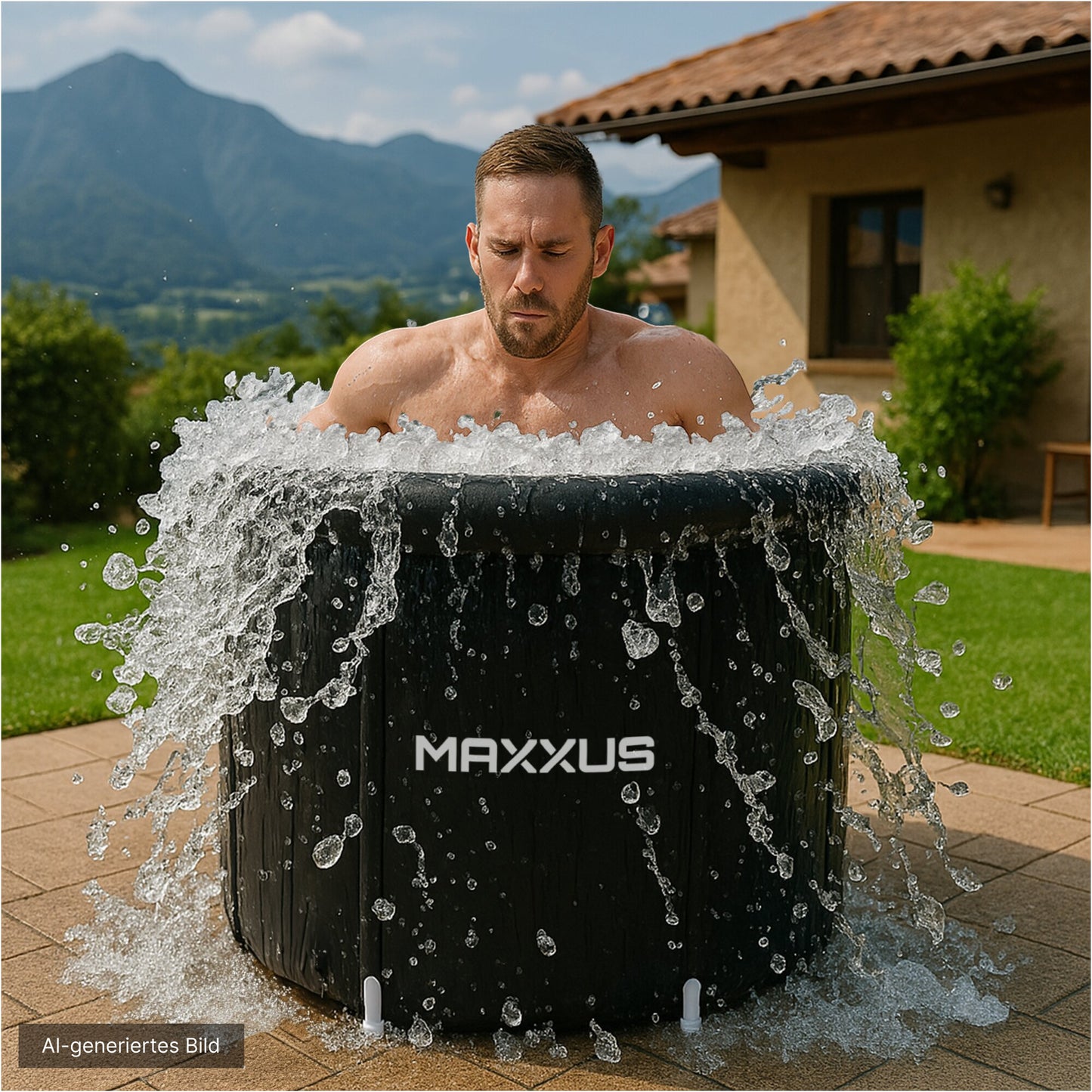 Eistonne XL 450 Liter - 90 cm Durchmesser aufblasbar