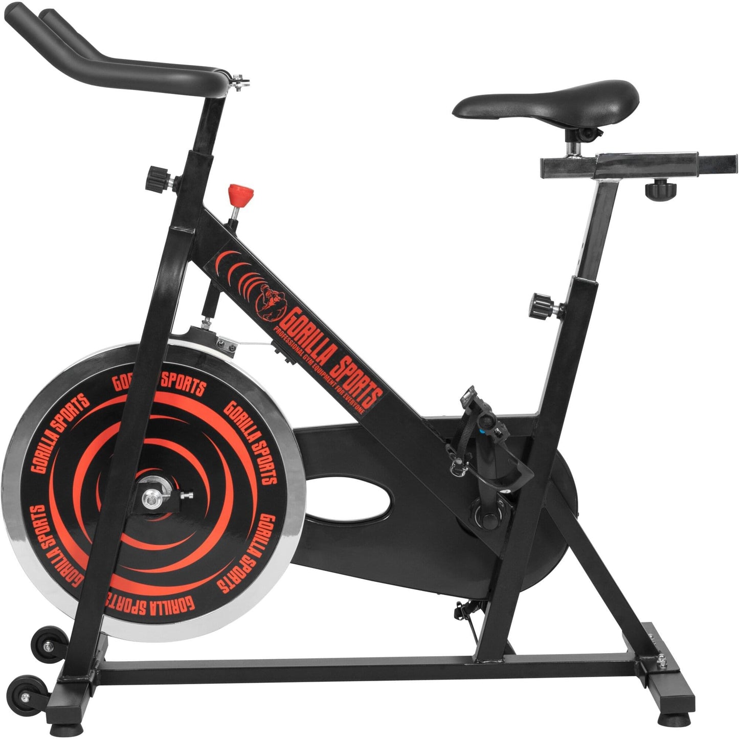 Indoor Cycling Fahrrad Schwarz/Rot - MAXXUS