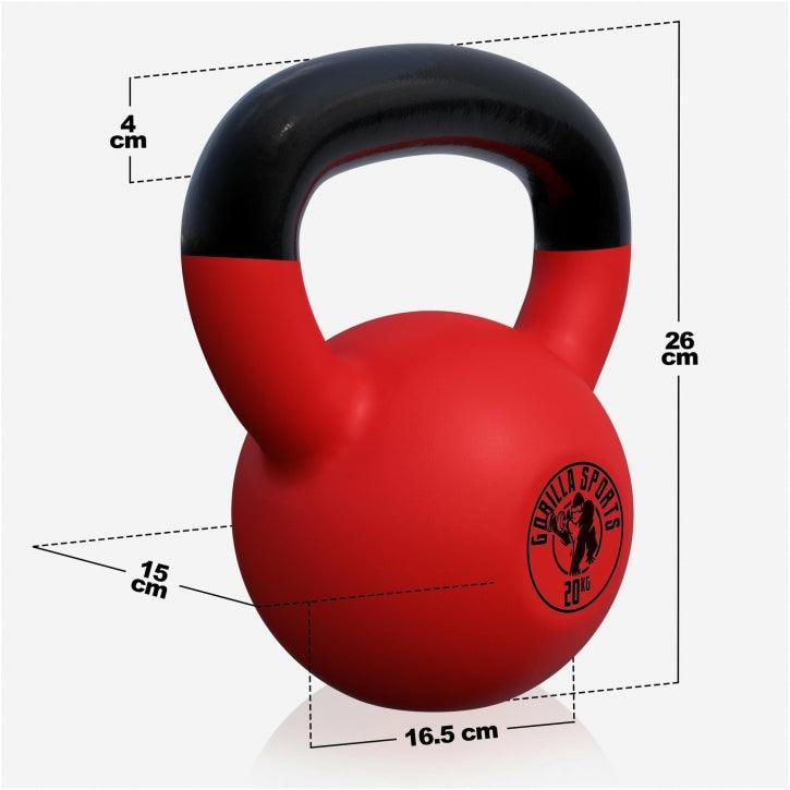 Kettlebell Gummi 2 - 32 kg - MAXXUS