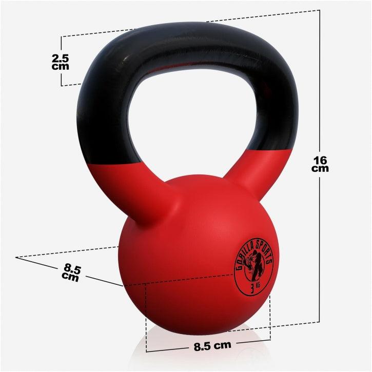 Kettlebell Gummi 2 - 32 kg - MAXXUS
