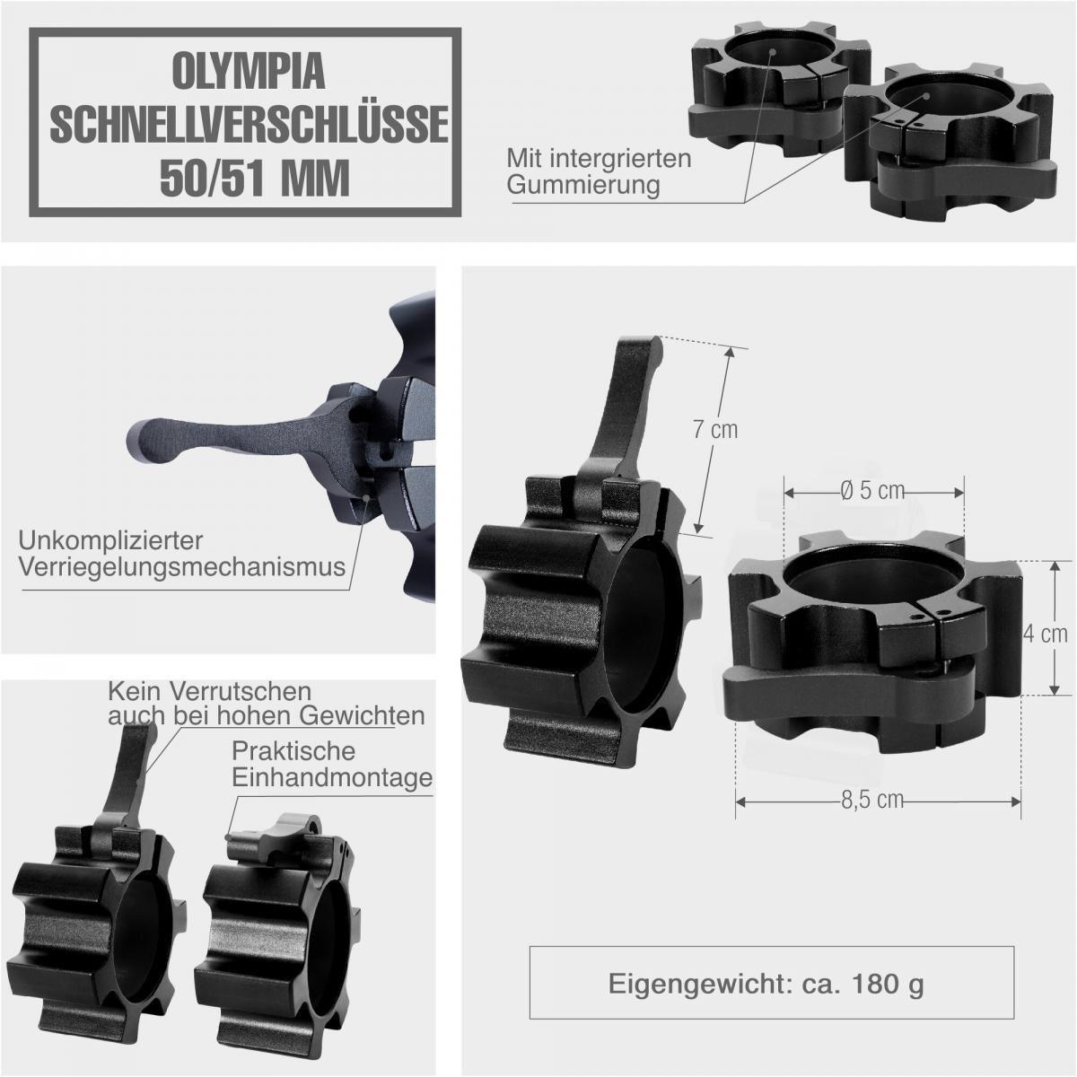 Quick Fastener Olympia 50/51 mm (1 Paar) - MAXXUS