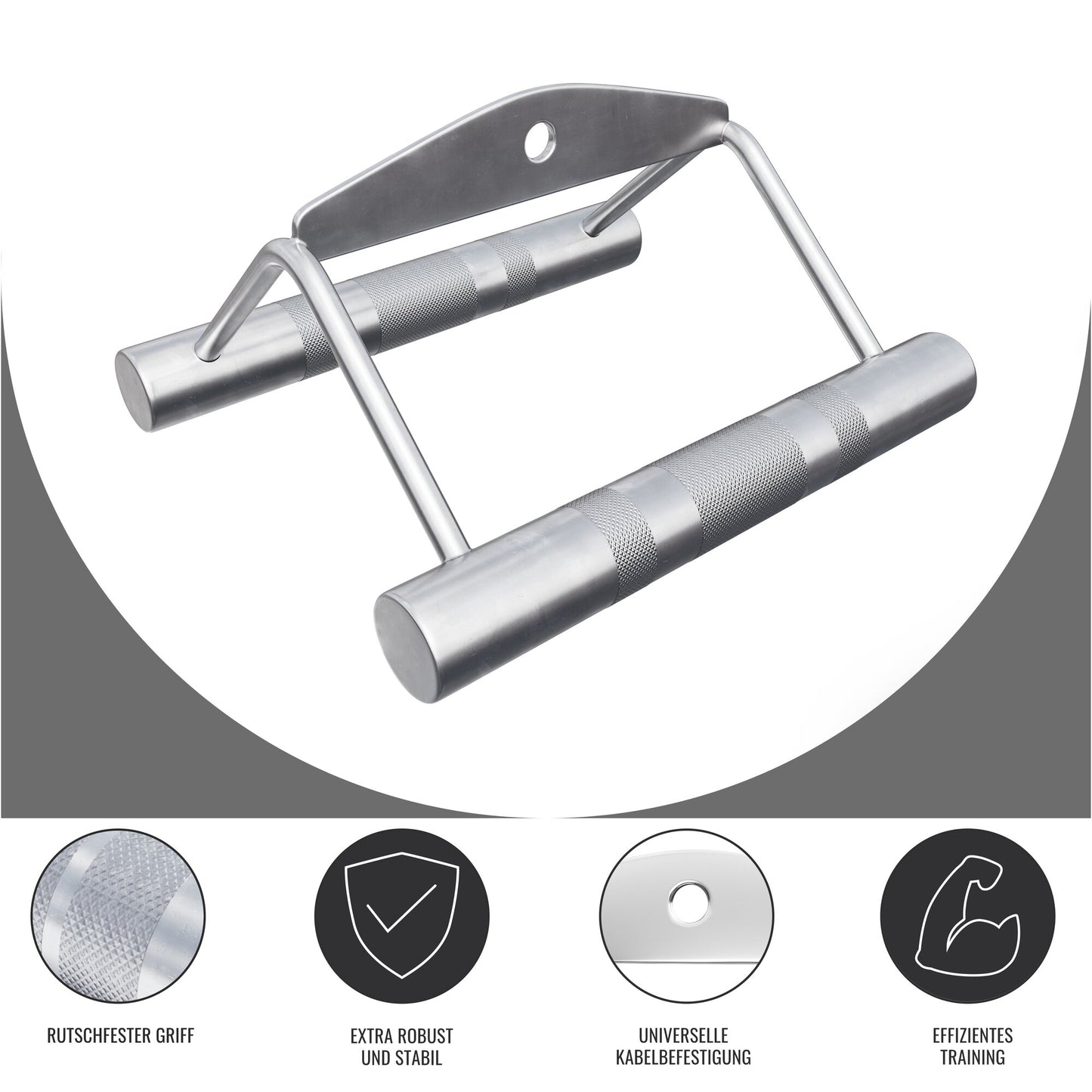 Parallel Griff, Rudergriff weiter Griff Chrom