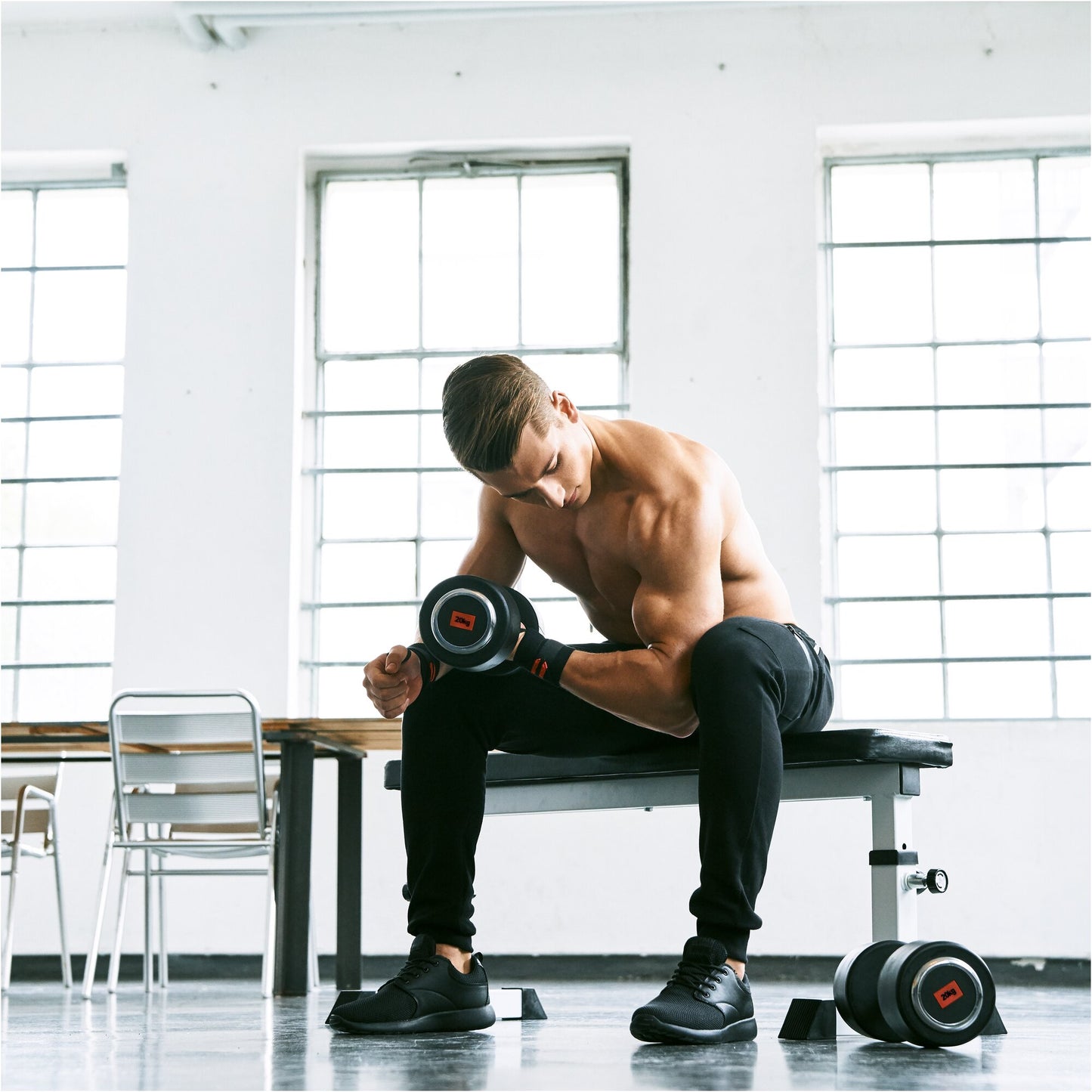 Kurzhantel Profi Gummi 2,5 kg - 50 kg