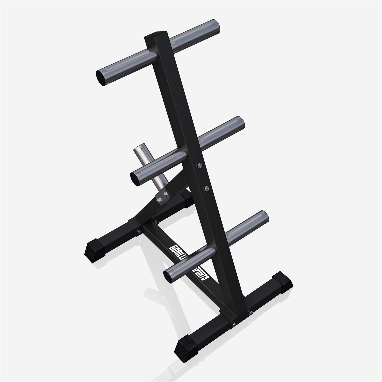 Hantelscheibenständer mit 4 Aufnahmen 50/51mm schwarz/weiß