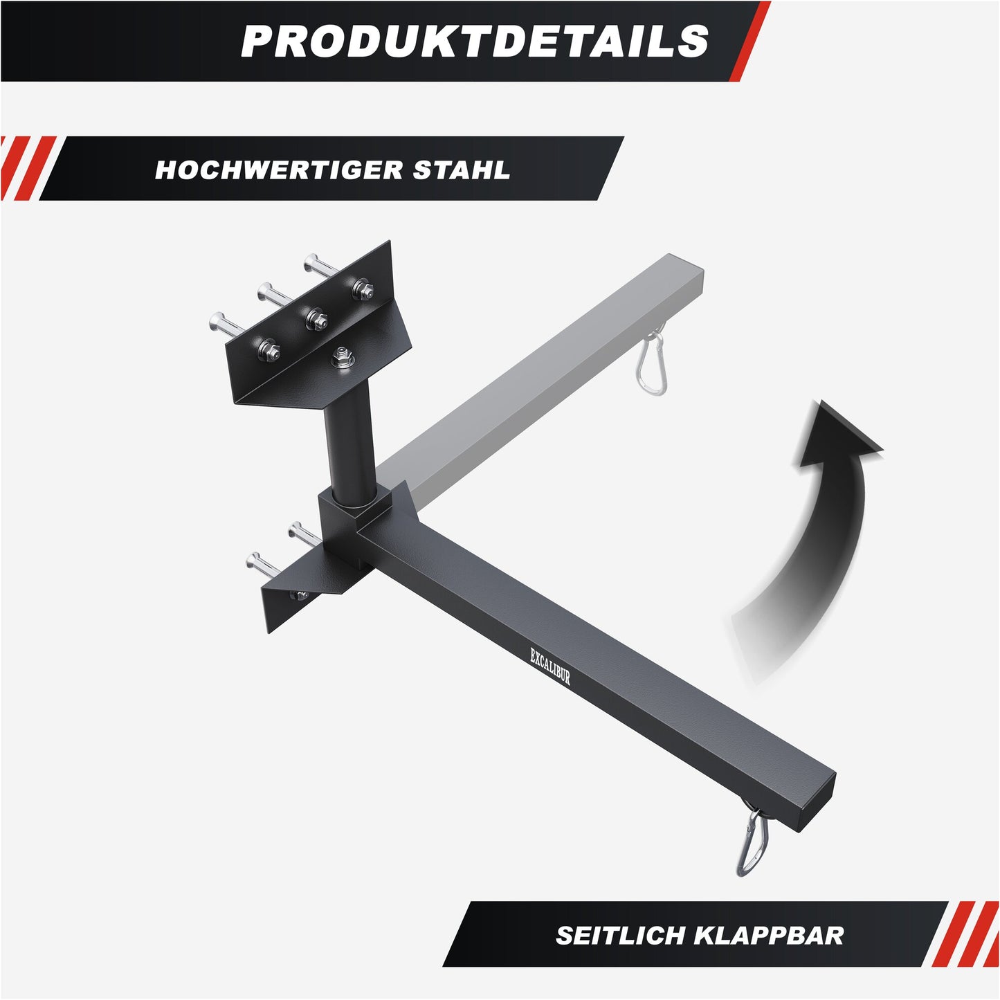 EXCALIBUR Wandhalter für Boxsäcke klappbar