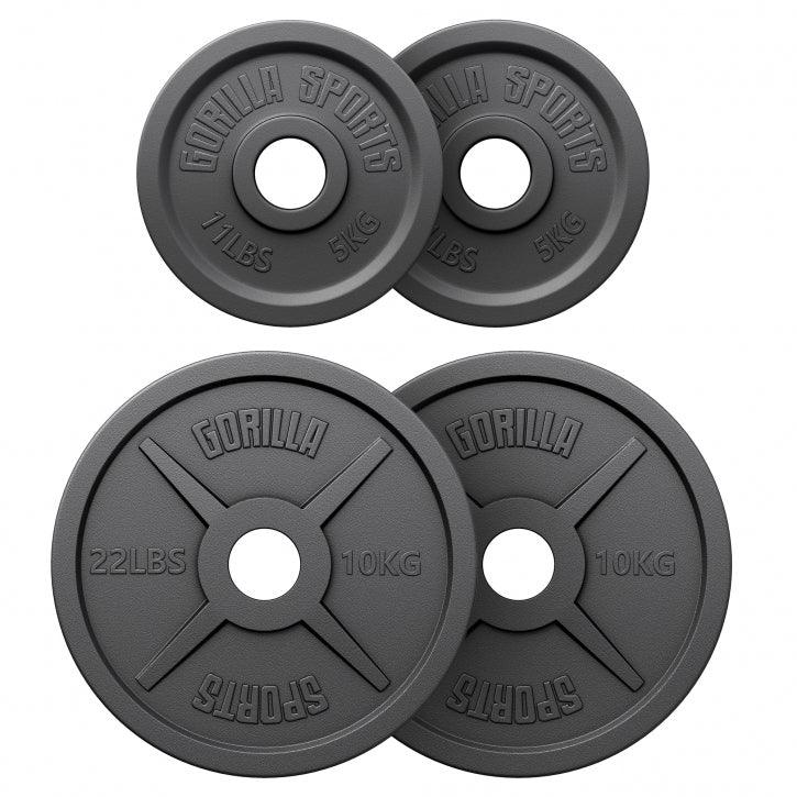 Hantelscheibe Olympia 50/51 mm Gusseisen 1,25 - 25 kg - MAXXUS