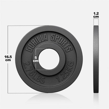 Hantelscheibe Olympia 50/51 mm Gusseisen 1,25 - 25 kg - MAXXUS