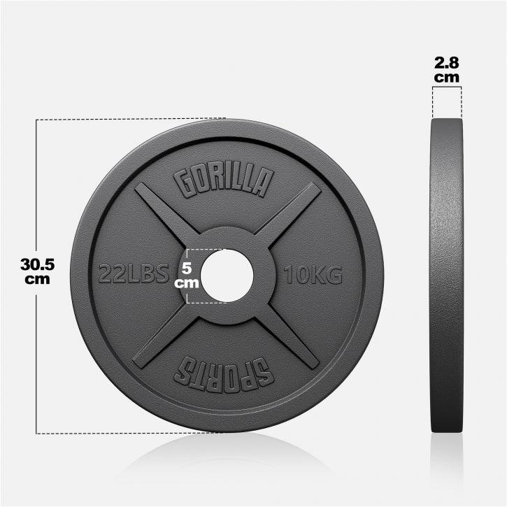 Hantelscheibe Olympia 50/51 mm Gusseisen 1,25 - 25 kg - MAXXUS