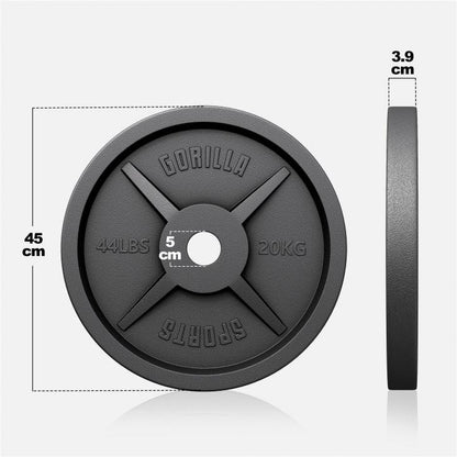 Hantelscheibe Olympia 50/51 mm Gusseisen 1,25 - 25 kg - MAXXUS