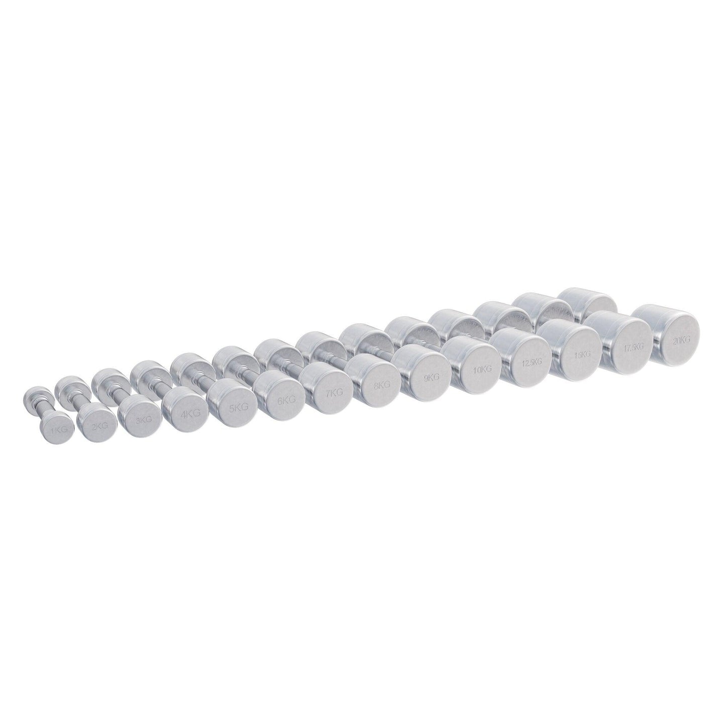 Kurzhantel Chrom 2 x 1 - 10 kg - MAXXUS