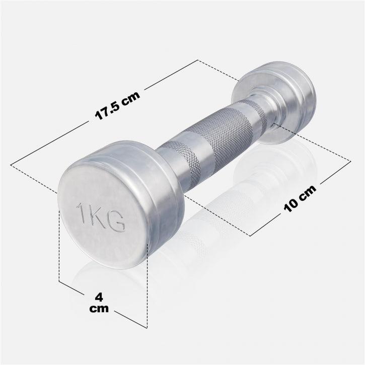 Kurzhantel Chrom 2 x 1 - 10 kg - MAXXUS
