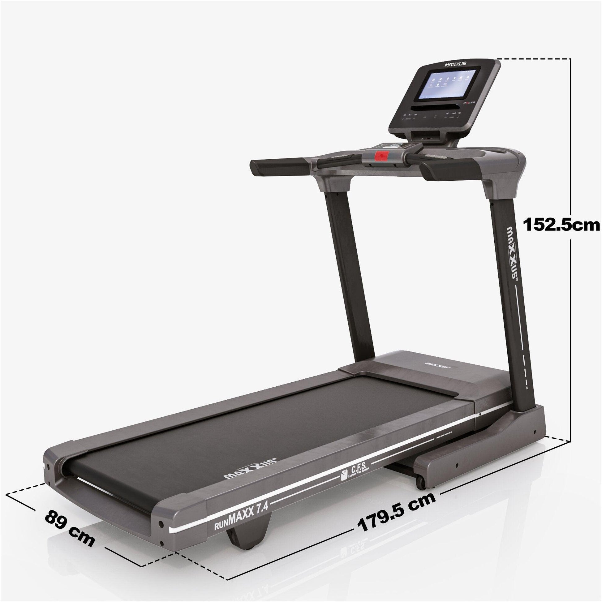 laufband fahrrad xxl Laufband RunMaxx 7.4T mit TFT Monitor – MAXXUS