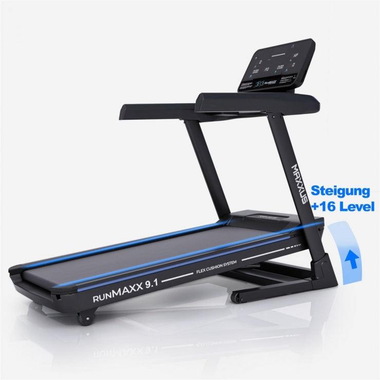 Laufband RunMaxx 9.1, Farbe Schwarz - MAXXUS