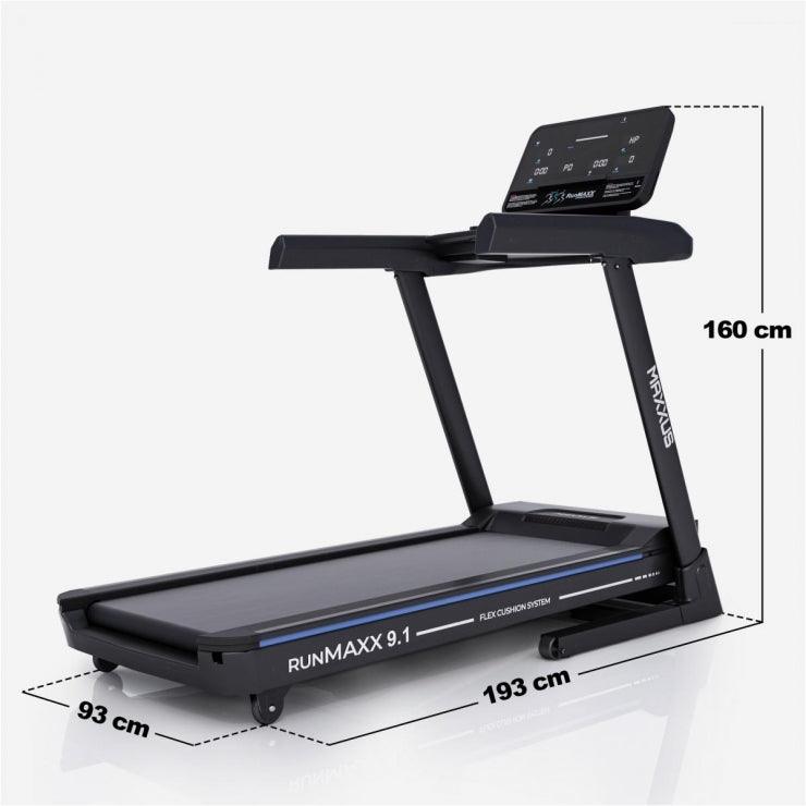 Laufband RunMaxx 9.1, Farbe Schwarz - MAXXUS