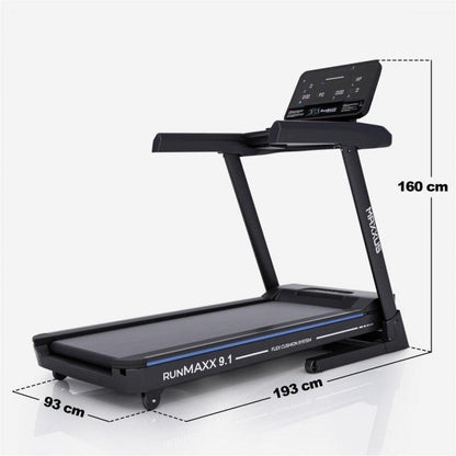 Laufband RunMaxx 9.1, Farbe Schwarz - MAXXUS
