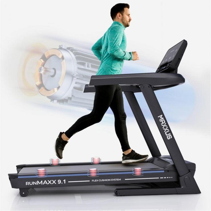 Laufband RunMaxx 9.1, Farbe Schwarz - MAXXUS